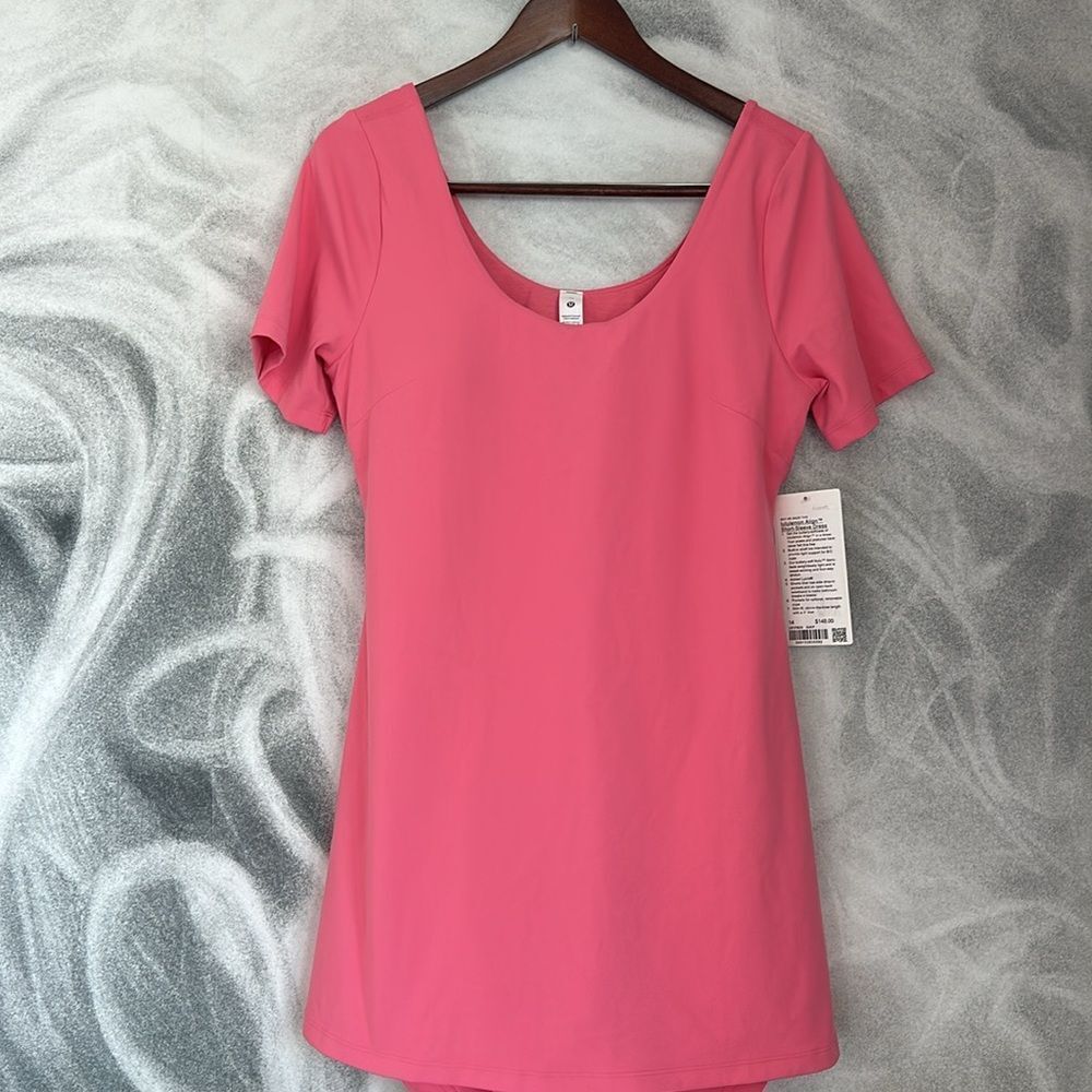 lululemon Align Short-Sleeve Dress Sakura Pink size 14 NWT‎